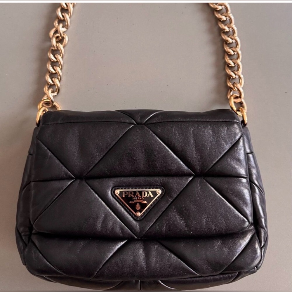 Prada System Nappa Leather Patchwork Crossbody Ba… - image 5